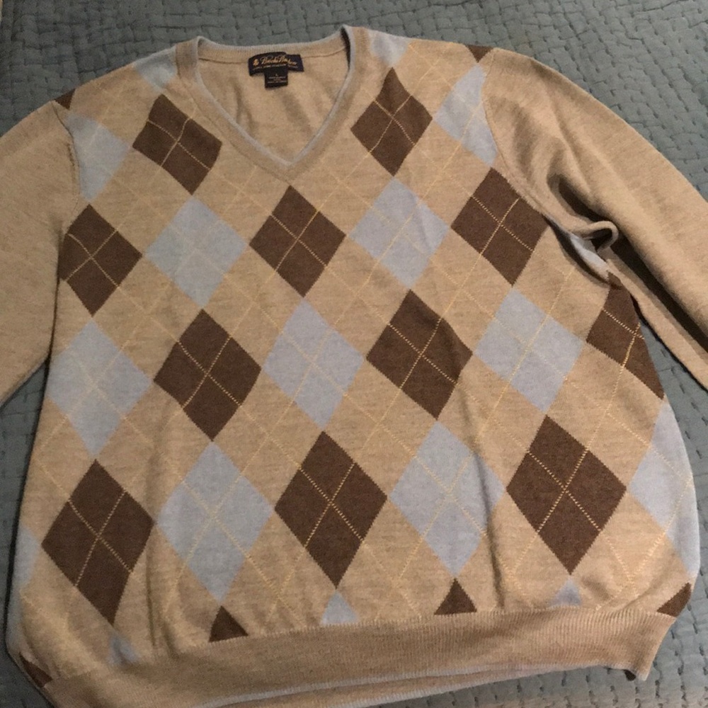 Make offer Brooks Brothers Argyle v-neck sweater